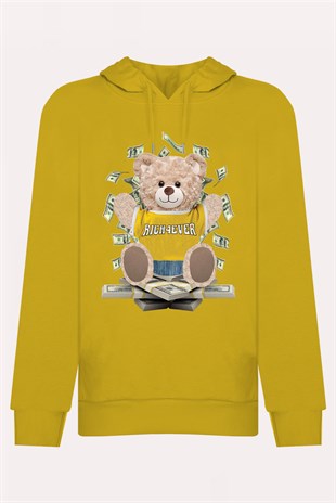 PRINTED TEDDY BEAR hoodie